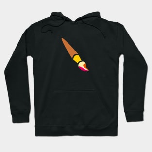 Lesbian Paintbrush Pride Flag Hoodie